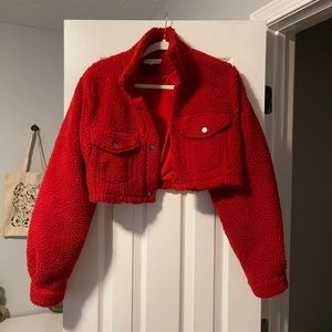 Emory Park Teddy Crop Jacket